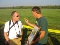 Mark DUSENBERRY discute avec Jef JACQUELIN, son confrre franais