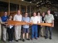 Maurice BALLIER, Michel SAILLOUR et Marc DENOUEIX reoivent un groupe d'amricains en Juin 2004