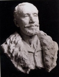 Bust of Henri DEUTSCH de la MEURTHE, creation of Leon DELAGRANGE, sculptor and...pioneer of aviation