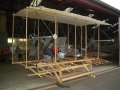 The Wright Flyer main frame supporting the engine