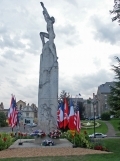 Monument d�di� aux fr�res Wilbur et Orville Wright et aux pr�curseurs de l'aviation, Le Mans, Sarthe, France