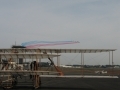 La Patrouille de France lors de son passage au-dessus de l'arodrome du Mans