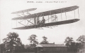 The most famous photo of Wilbur WRIGHT flying over Hunaudieres horse track