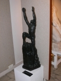 Bronze of Paul Landoswki prior his monumental sculpture of Le Mans, France