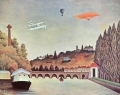 'The bridge of Suresnes', 1908, Henri Rousseau said Le Douanier Rousseau (Pouchkine Museum, Moscow)