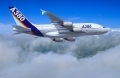 L'A 380 d'AIRBUS dans le ciel