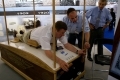 M. Philippe LHOTELLIER, Secrtaire du GIFAS pilote avec succs le simulateur de vols WRIGHT FLYER 1905