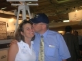 Scoop at the Centennial Committee booth: the kiss of Thierry QUILLET to Amanda WRIGHT LANE