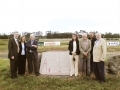 Before the plaque of Hunaudieres horse track of Le Mans