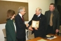 Libraire du Congrs, M. Lonard Bruno, Conservateur en Chef accueille M. Grard Bolle et la dlgation de Le Mans, Sarthe, France - Fvrier 2005 