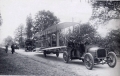 The Leon BOLLEE automobile pulling the WRIGHT FLYER airplane in August 1908