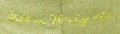La signature de Wilbur en lettres d'or